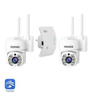 PACHET 2 CAMERE SUPRAVEGHERE 5MP + APLIFICATOR SEMNAL WIFI