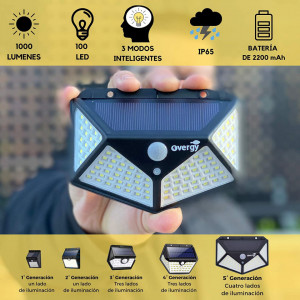 PACHET 4 LAMPI SOLARE 100 LED + BOXA BLUETOOTH CADOU - Img 5