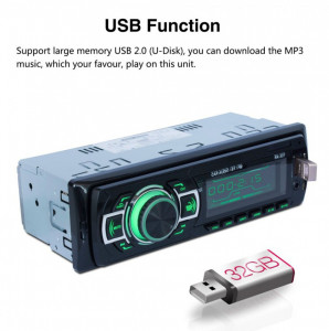 Radio MP3 auto 1403, Bluetooth, Auxiliar , Card Reader, USB, Telecomanda - Img 4