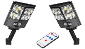SET 2 X LAMPA SOLARA TIP STRADAL 200W 4 CASETE LED SMD