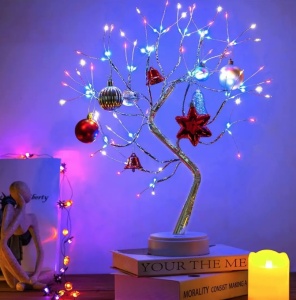 Bonsai artifical, incarcare USB/baterii AAA ,108 led-uri, COLORAT - Img 5