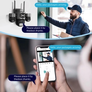 Cameră de Supraveghere WiFi 15MP cu 3 Lentile și Auto Tracking - Img 4