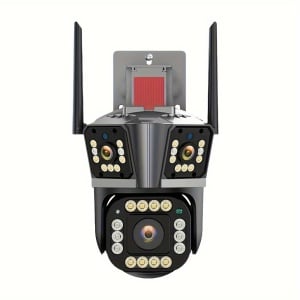 CAMERA SUPRAVEGHERE TRIPLA 9 MP WIFI + PORT UTP IPC360 HOME + CARD 32GB - Img 2