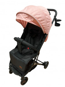 Carucior sport copii, pliere compacta pentru avion, cu sistem troller, C6 roz - Img 4