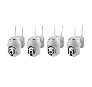 PACHET 4 CAMERE SUPRAVEGHERE WIFI AH-XM-A6 5MP, ICSEE, SENZOR MISCARE, CONECTARE WIFI / CABLU UTP - Img 3