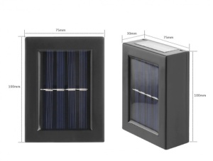 SET 10 LAMPI SOLARE BIDIRECTIONALE CU LED ALB CALD - Img 3