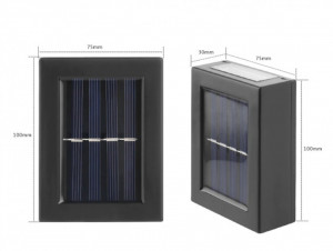 SET 4 LAMPI SOLARE DECORATIVE BIDIRECTIONALE CU LED ALB CALD - Img 3