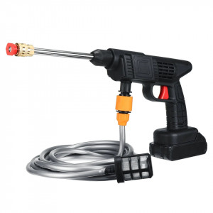 Set pistol presiune cu jet de apa portabil 300W, pe acumulator, 1 acumulatori 48V (spumare, 2 jeturi), gradina, masina