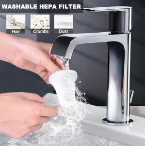 ASPIRATOR 2 IN 1 + Functii de Aspirare,Vidare, Filtru HEPA, Perie Detailing, Negru - Img 3