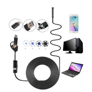 Camera endoscop 3 in 1 pentru Android si Windows 10 metri - Img 1