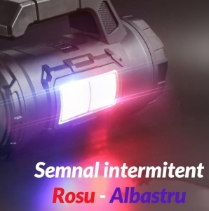 Lanterna Led 18W multifunctionala, Set Scule incluse, acumulator reincarcabil USB Type C, 5 moduri iluminare, avertizare luminoasa, leduri stare incarcare baterie, negru - Img 7