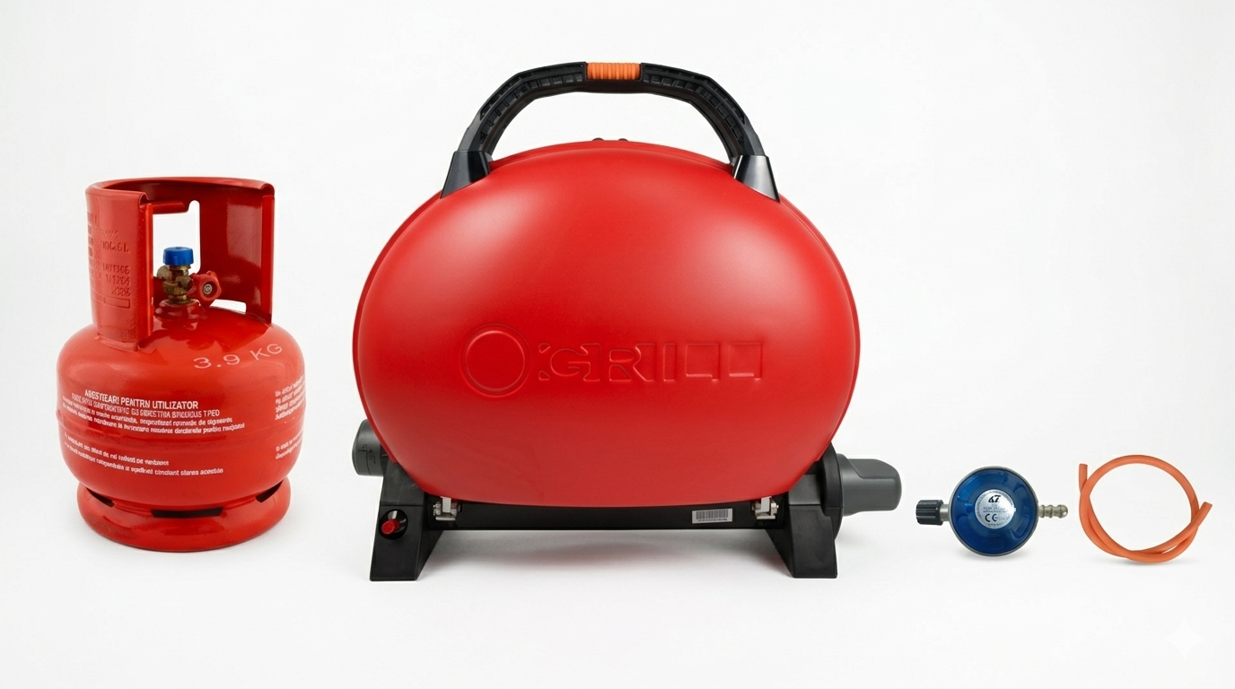 Pachet complet O-Grill 500 cu butelie regulator și furtun