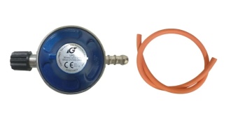 Gratar pe gaz portabil O-GRILL 500 Gold, 9000 BTU, Butelie camping din metal cu talpa si guler 5L + Set regulator reglabil - Img 4