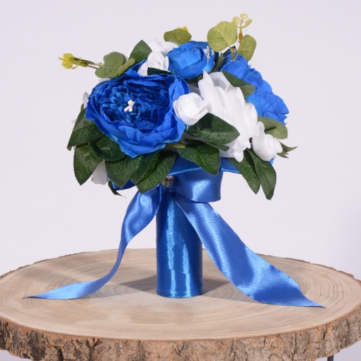 Buchet Bujori - Trandafiri - Albastru