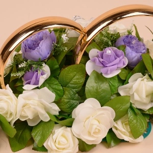 Aranjament Mare - Verighete - Lila - Img 4