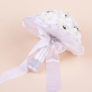 Buchet Trandafiri - Alb - Img 1