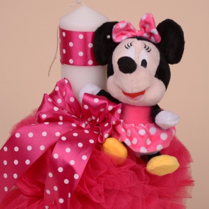Lumanare Botez Fuxia "Minnie Mouse" - Img 2