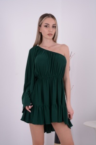 Rochie domnisoare de onoare Amber Verde Brad - Img 1