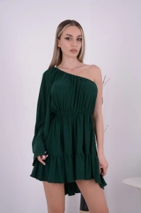Rochie domnisoare de onoare Amber Verde Brad