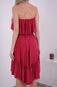 Rochie domnisoare de onoare Bella - Cranberry - Img 4