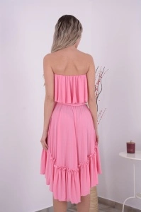 Rochie domnisoare de onoare Bella - Roz Bombon - Img 4