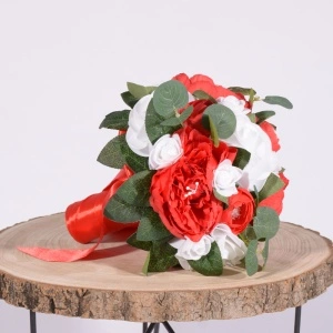 Buchet Bujori - Trandafiri - Rosu - Img 2
