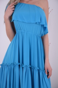Rochie domnisoare de onoare Bella - Blue - Img 3