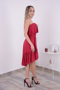 Rochie domnisoare de onoare Bella - Cranberry - Img 5
