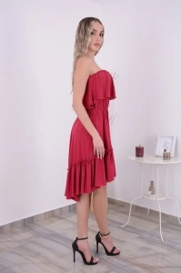 Rochie domnisoare de onoare Bella - Cranberry - Img 5