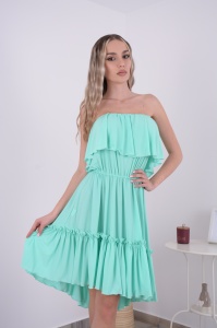 Rochie domnisoare de onoare Bella - Menta - Img 1