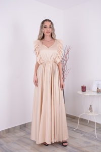 Rochie domnisoare de onoare Katarina - Crem