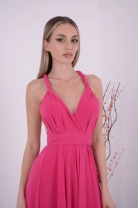 Rochie domnisoare de onoare Versatila Fuxia - Img 2
