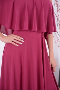Rochie lunga domnisoare de onoare Eliza Magenta - Img 4