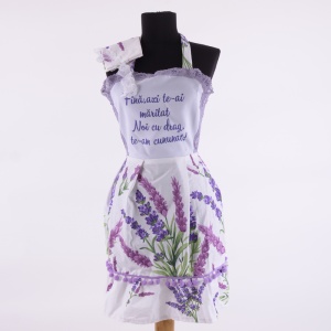Set dezgatit Mireasa - Lila cu flori