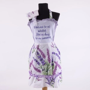 Set dezgatit Mireasa - Lila cu flori