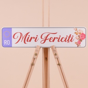 Set Placute Masina "Miri Fericiti" - Rosu
