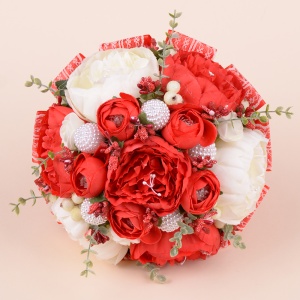 Buchet Bujori - Rosu - Img 2