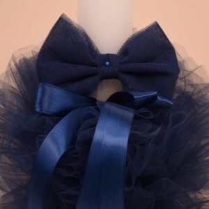 Lumanare Botez Tulle Bleumarin - Img 2