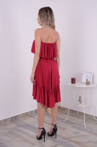 Rochie domnisoare de onoare Bella - Cranberry - Img 6