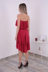 Rochie domnisoare de onoare Bella - Cranberry - Img 6