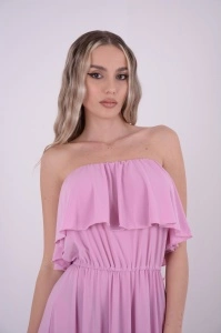 Rochie domnisoare de onoare Bella - Pinky - Img 2