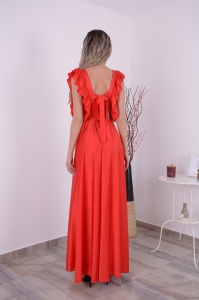 Rochie domnisoare de onoare Katarina - Rosu - Img 3