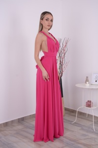 Rochie domnisoare de onoare Versatila Fuxia - Img 3