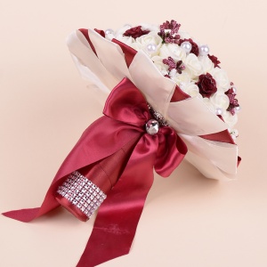 Buchet Trandafiri - Bordo - Img 1