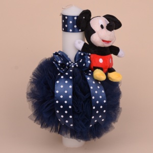 Lumanare Botez Bleumarin "Mickey Mouse" - Img 1