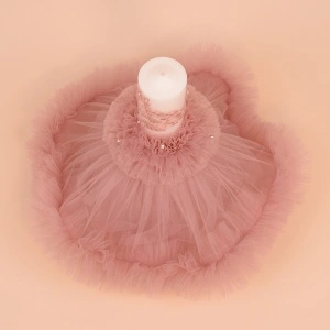 Lumanare Botez "Rochita Tulle" - Img 2