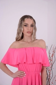 Rochie domnisoare de onoare Bella - Fuxia - Img 3