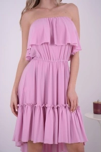 Rochie domnisoare de onoare Bella - Pinky - Img 3
