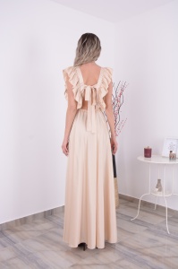 Rochie domnisoare de onoare Katarina - Crem - Img 3