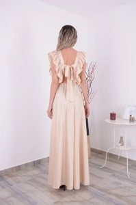 Rochie domnisoare de onoare Katarina - Crem - Img 3